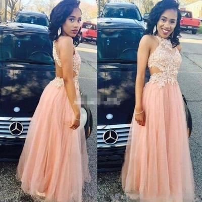 Blush Pink African Prom Dresses Long 2018 Formal Evening Gowns For Women