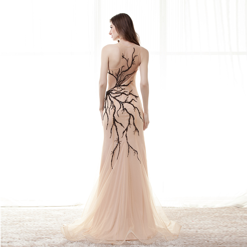 Fashion 2018 Prom Dresses Mermaid Robe De Soiree Sequins Formal Evening ...