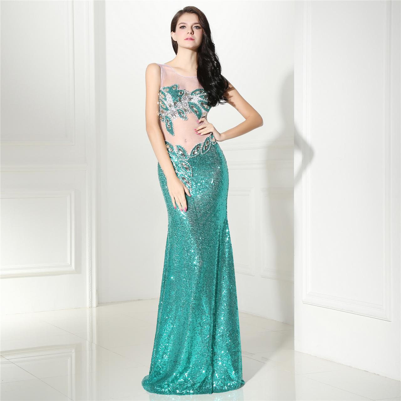 Sexy Sequins Mermaid Prom Dresses For Women 2018 Robe De Soiree ...