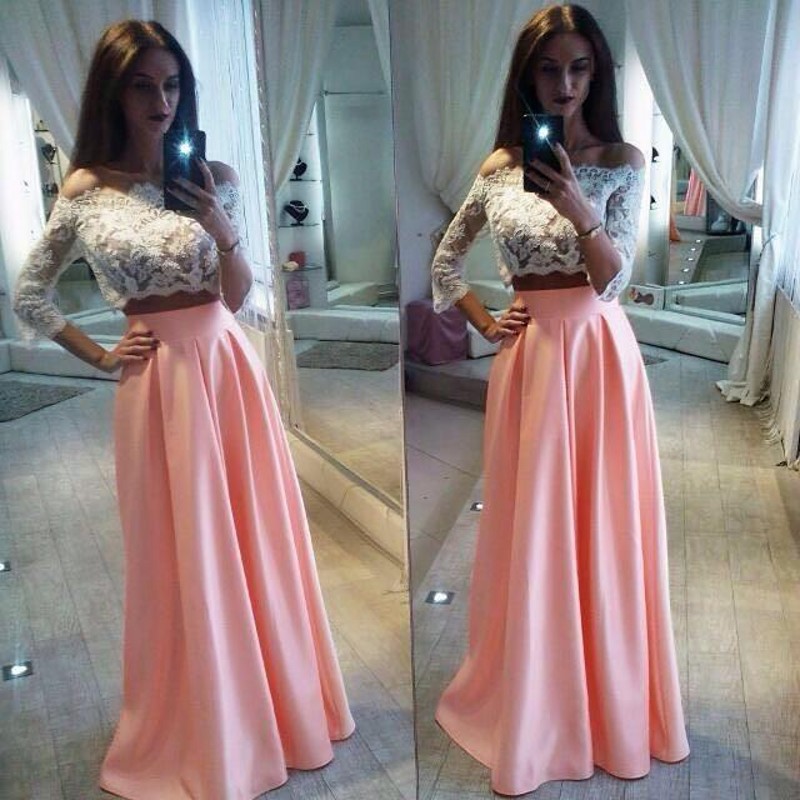 Two Piece 2018 Prom Dresses Tumblr