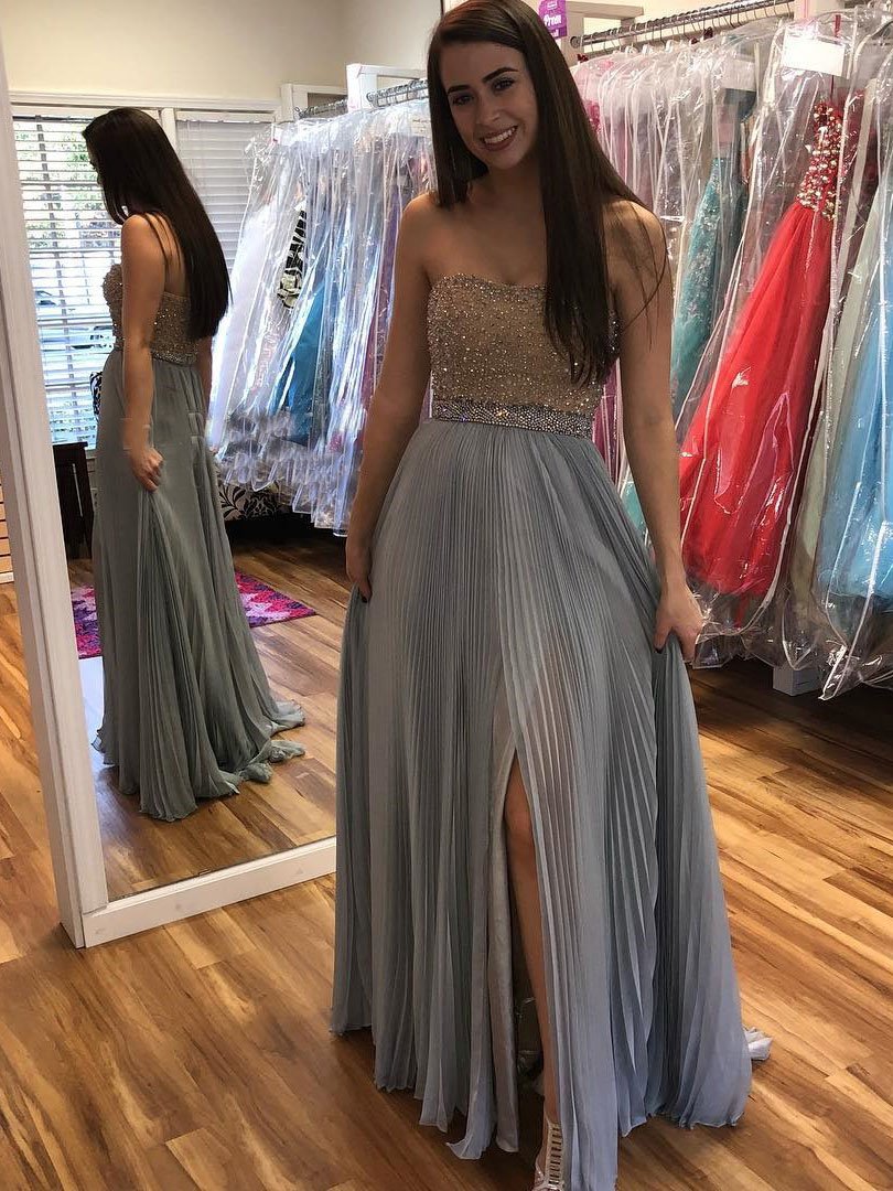 Custom Made Beading A-line Sweetheart Prom Dress,evening Dresses 2018,formal Gowns,banquet Dress,party Gowns