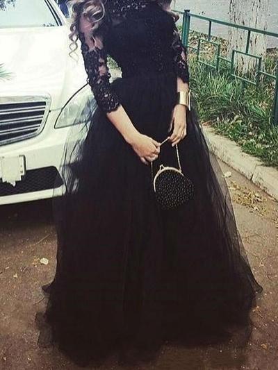 2018 New Arabic Dubai Black Lace Off Shoulder Black Lace Prom Dress High  Low Formal Gown For Plus Size Women From Lilliantan, $136.69 | DHgate.Com