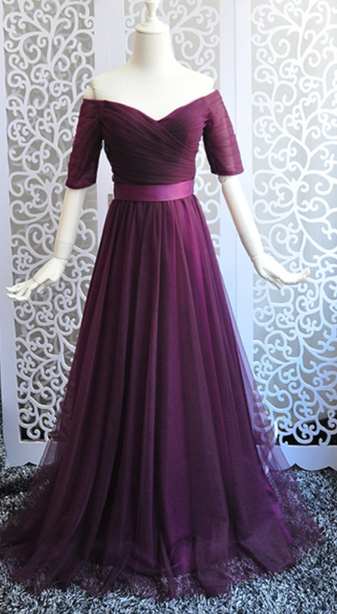 dark violet gown
