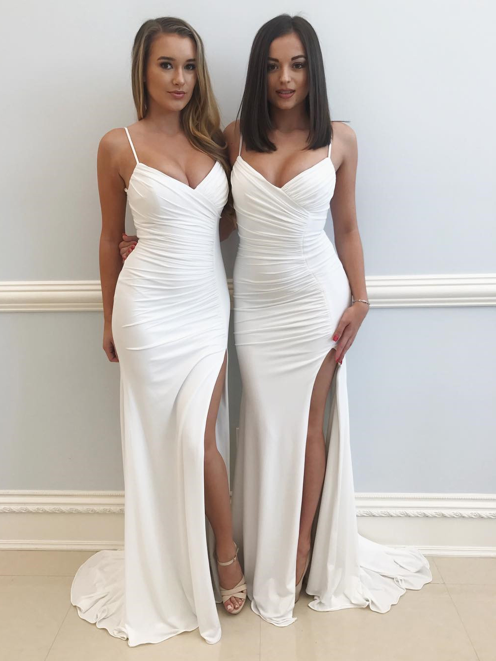 White prom shop gowns 2018