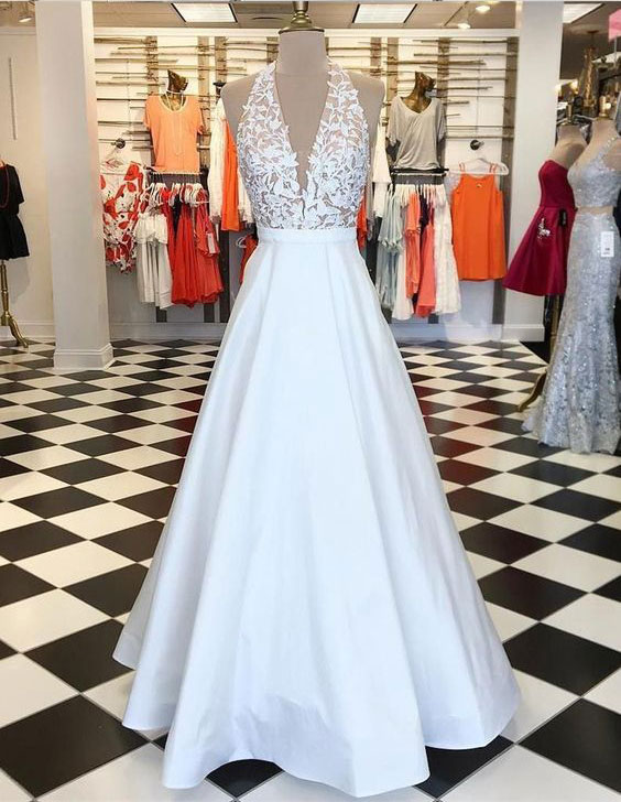 Satin prom dresses 2018 cheap