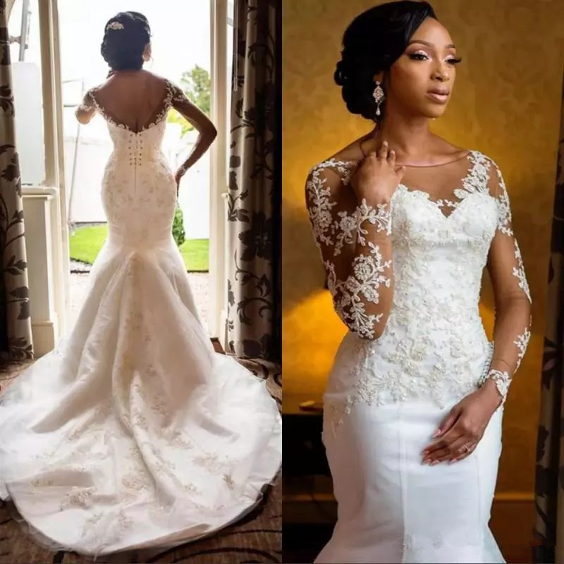 African Wedding Dressesmermaid Wedding Dresswedding Dresses 2019long Sleeve Bridal Gowns 