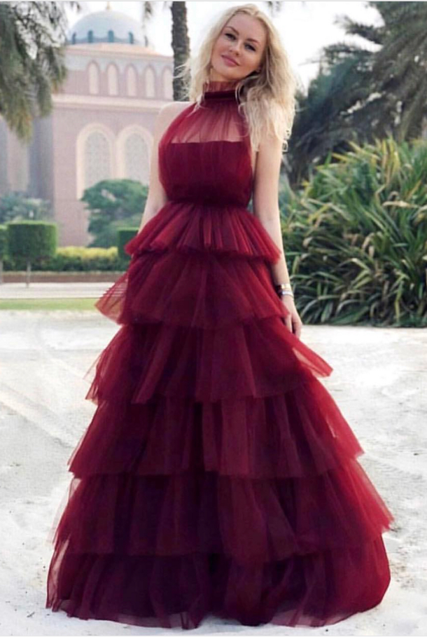 Burgundy prom hotsell dresses 2019