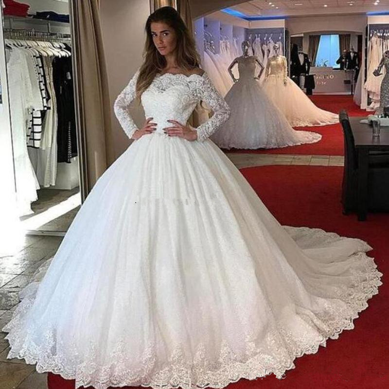 wedding dresses long sleeve 2019