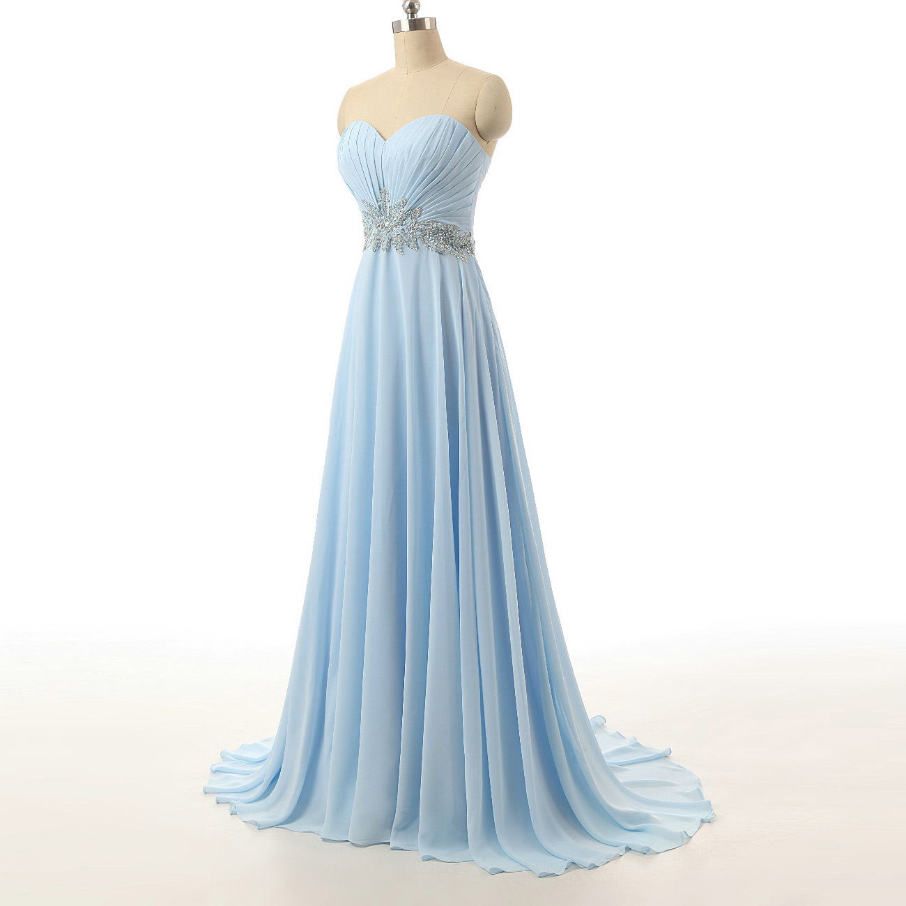 Sky Blue Bridesmaid Dresses 2018 Sweetheart Maid Of Honor Dress Wedding