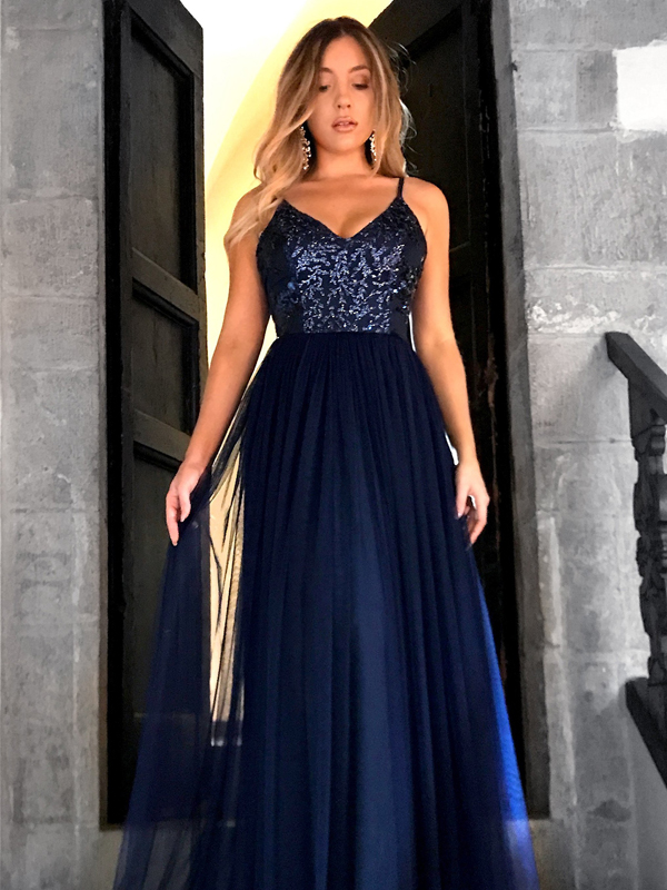 Custom Made Royal Blue A-line Chiffon Prom Dress,evening Dresses 2018 ...